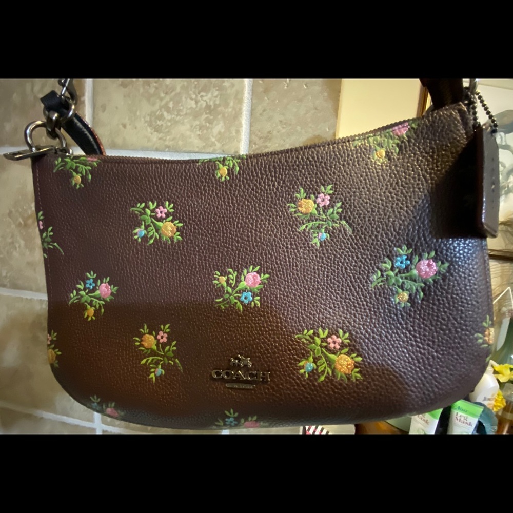 Coach Crossbody Purse Floral Pattern